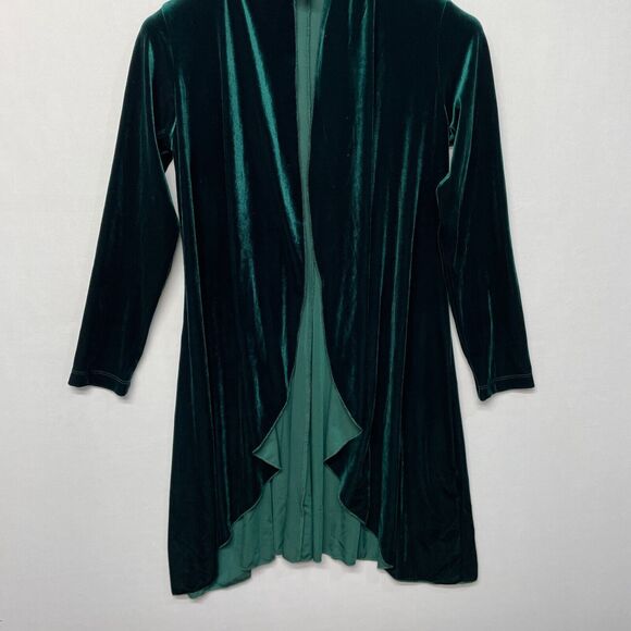 Vintage The Pyramid Collection Velvet Long Cardigan Sweater Size Medium M271 -2 - Picture 11 of 15